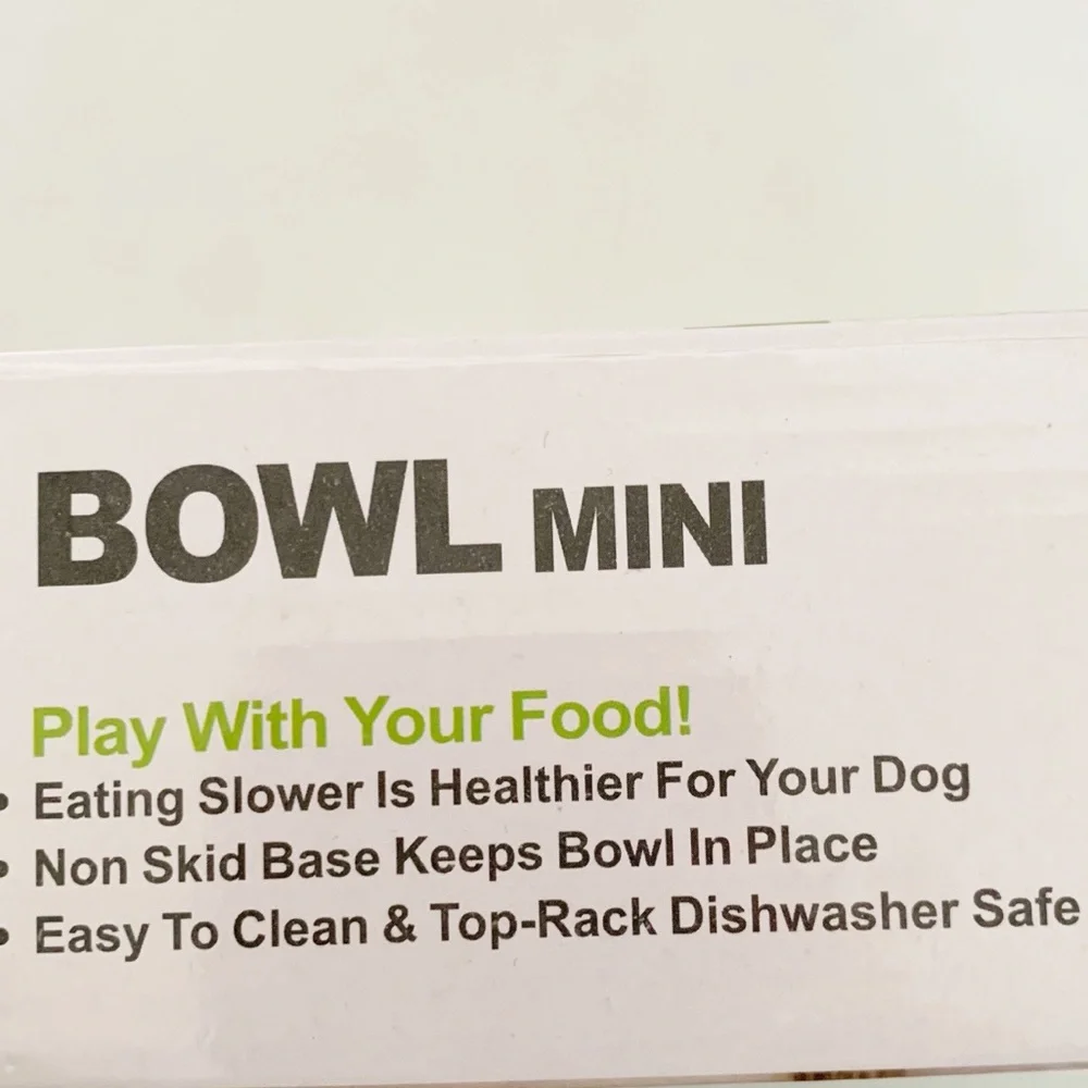 BOWL MINI Play With Your Food Green Bowl Holds 2 Cups - Picture 4 of 4